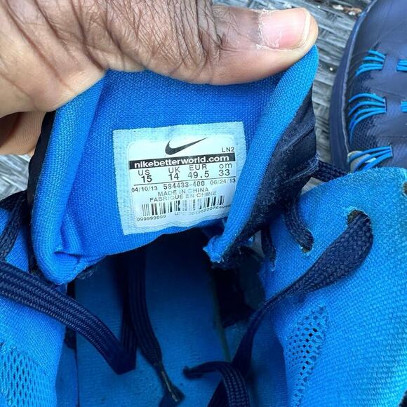 Nike Hyperdunk 2013 University Blue Men’s Athletic Shoes Size 15 - Picture 6 of 10